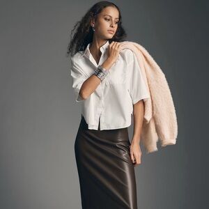 Citizens of Humanity Frances Crop Cape Buttondown Top